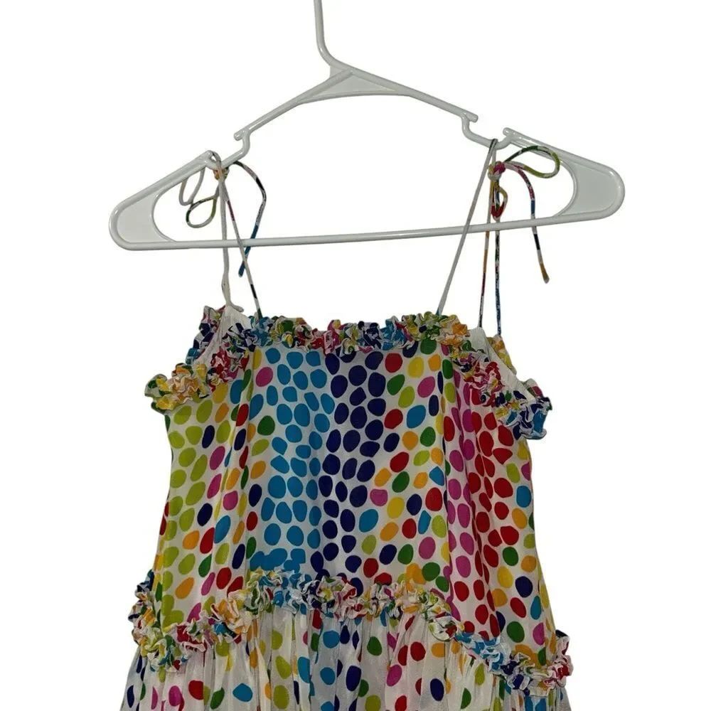 All Things Mochi Mini Multicolored Silk Dress(Size Xs) — image 7 of 8